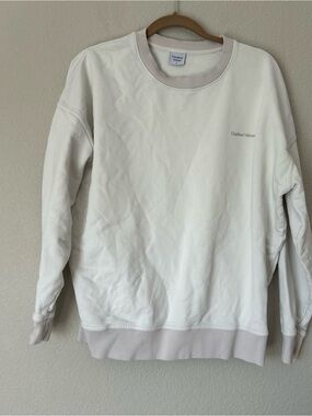Outdoor Voices Classic Crewneck Sweatshirt in Cream